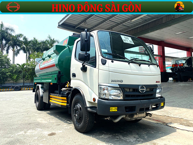 XE BỒN HINO 6 KHỐI CHỞ XĂNG DẦU